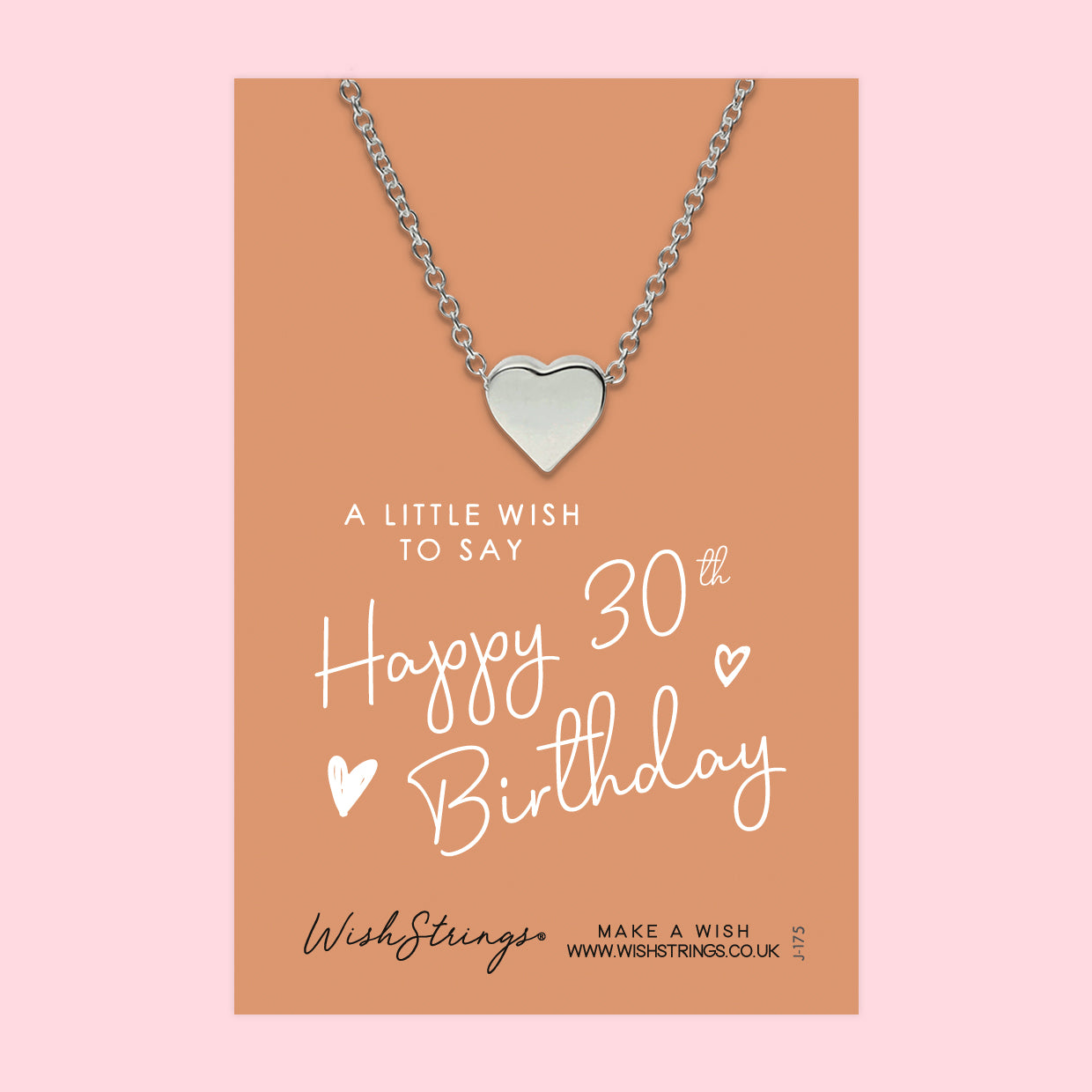 30th Birthday - Heart Necklace