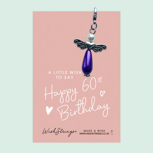 60th Birthday - Wish Angel Clip