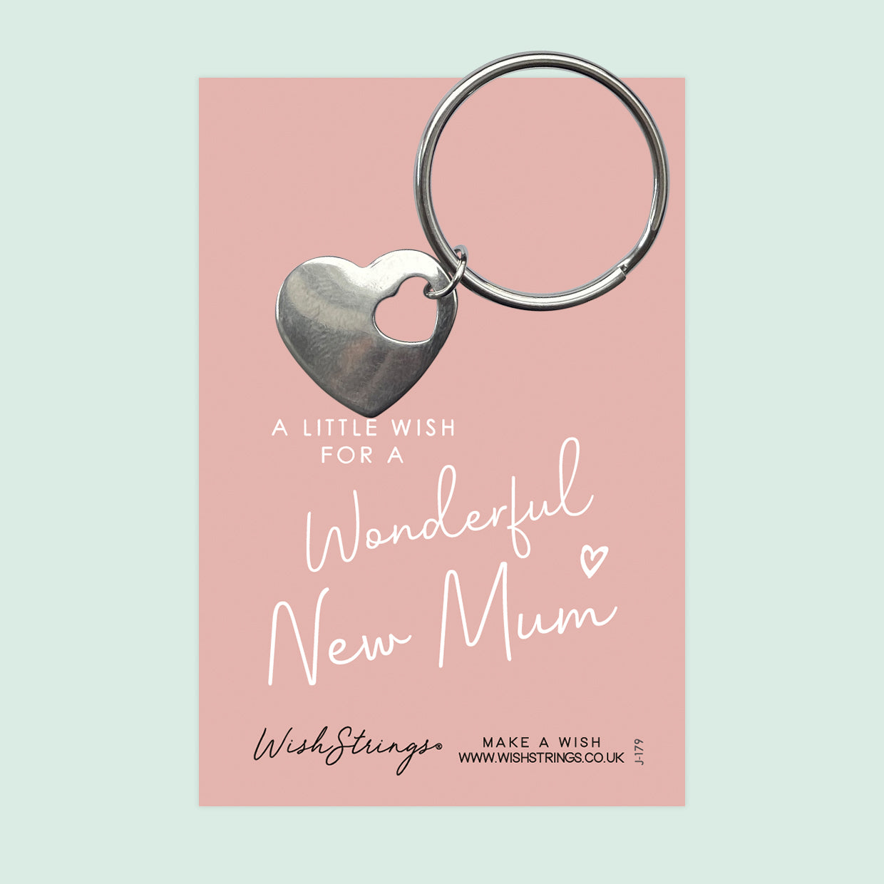 New Mum - Heart Keyring