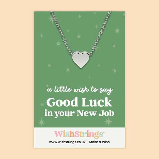 Good Luck in Your New Job - Heart Necklace
