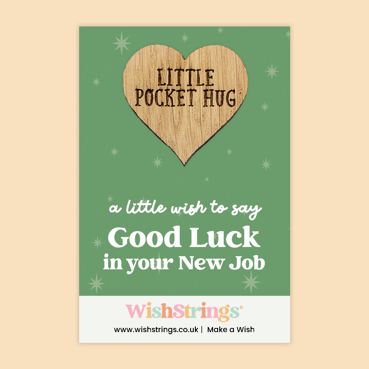 Good Luck Collection – 6 Pocket Hugs & 6 WishStrings | Encouragement & Support Gifts | Handmade Inspirational Keepsakes