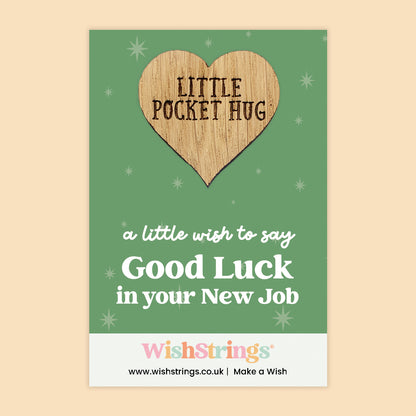 Good Luck Collection – 6 Pocket Hugs & 6 WishStrings | Encouragement & Support Gifts | Handmade Inspirational Keepsakes