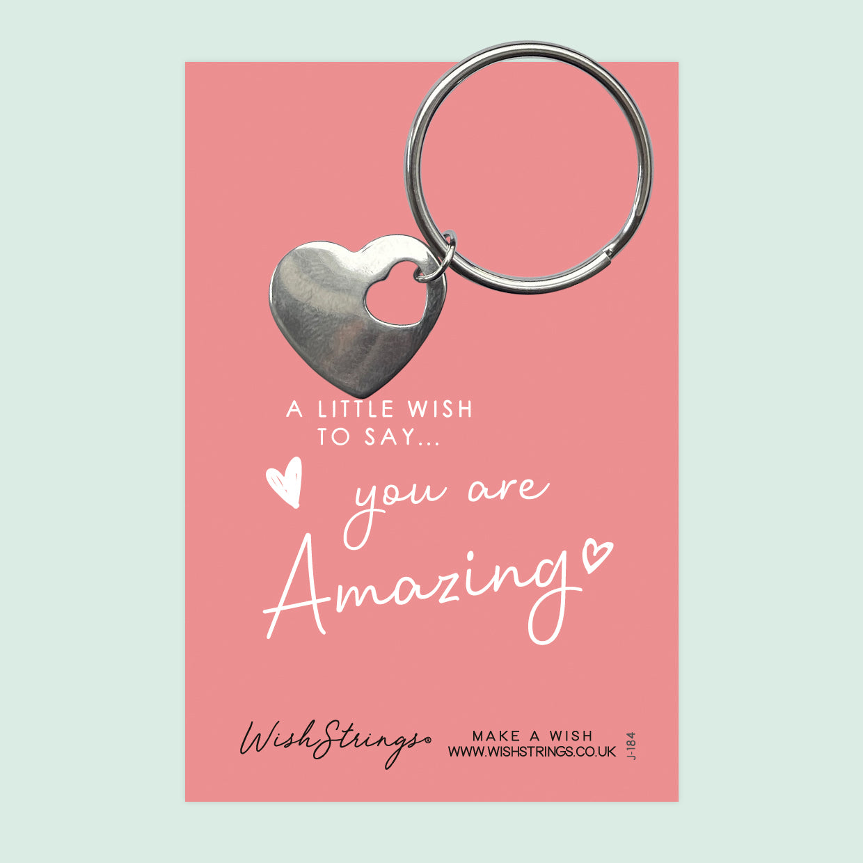 You are Amazing - Heart Keyring