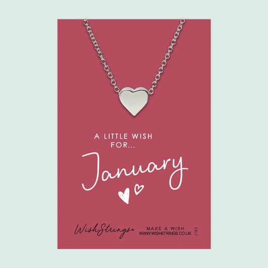 January - Heart Necklace
