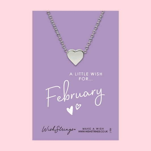 February - Heart Necklace