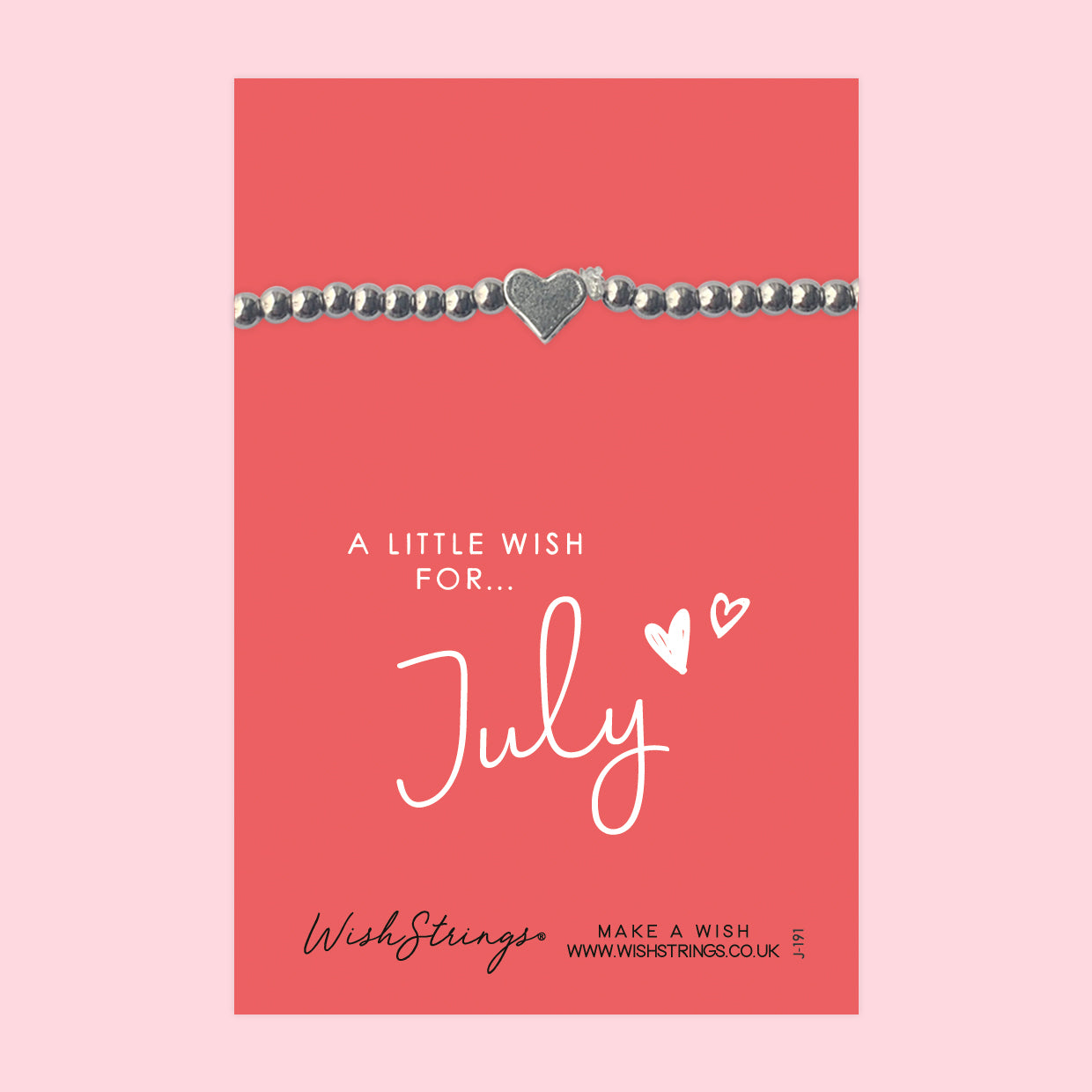 July - Heart Stretch Bracelet