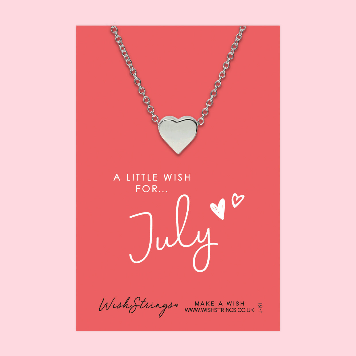 July - Heart Necklace