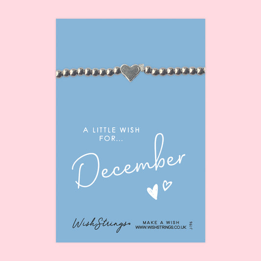 December - Heart Stretch Bracelet