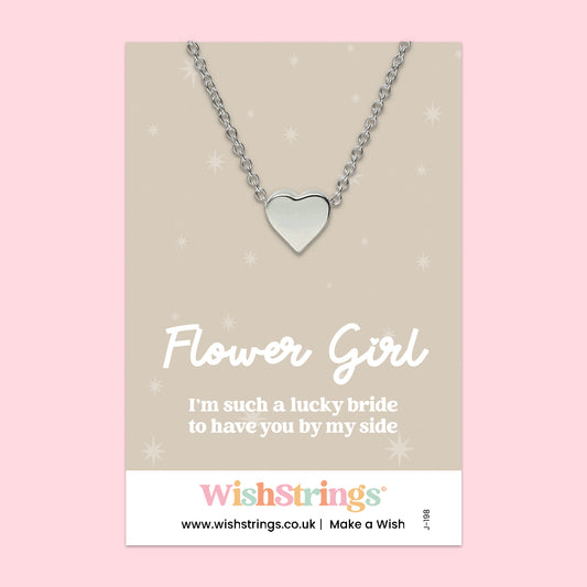 Flower Girl - Heart Necklace