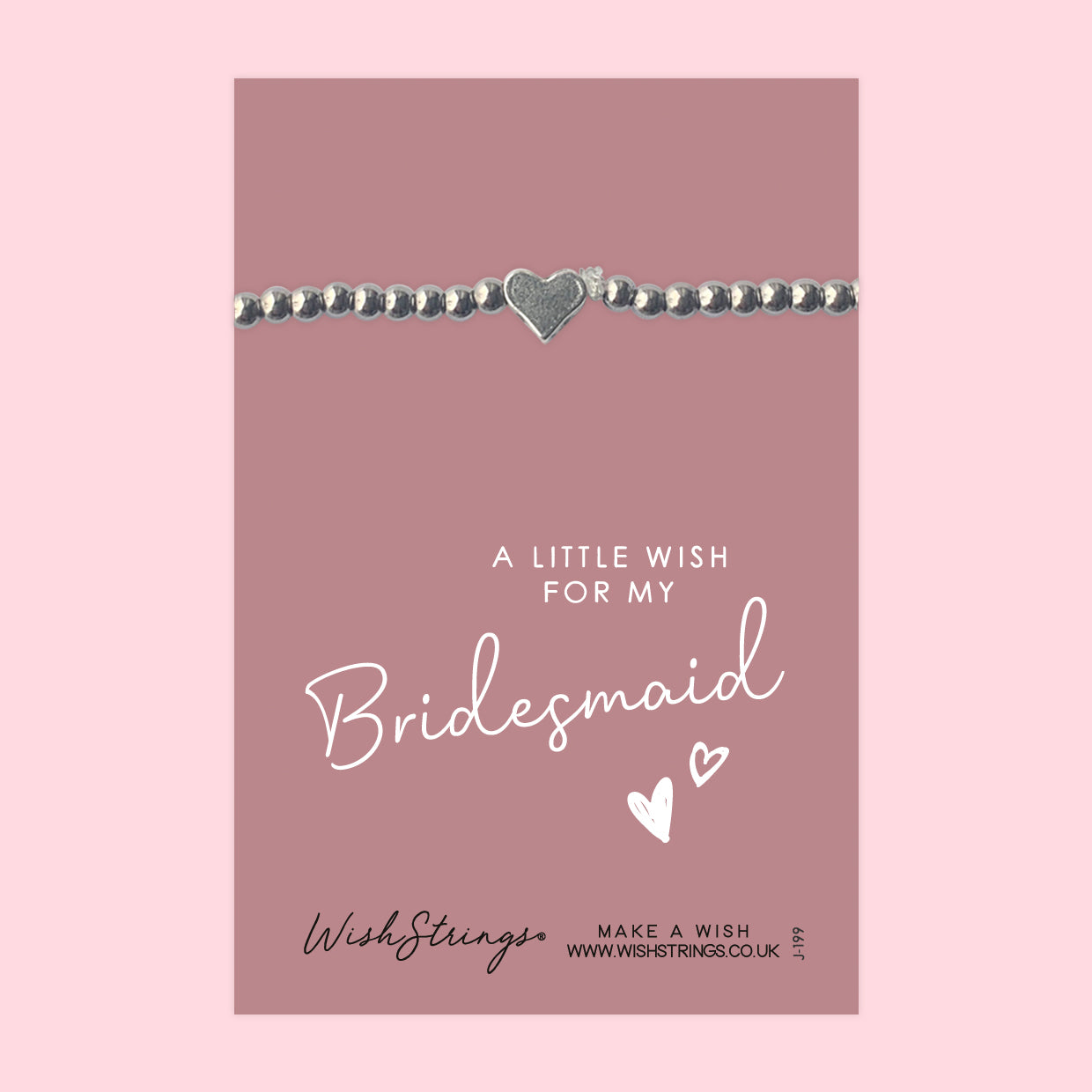 Bridesmaid - Heart Stretch Bracelet