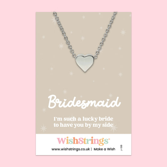 Bridesmaid - Heart Necklace