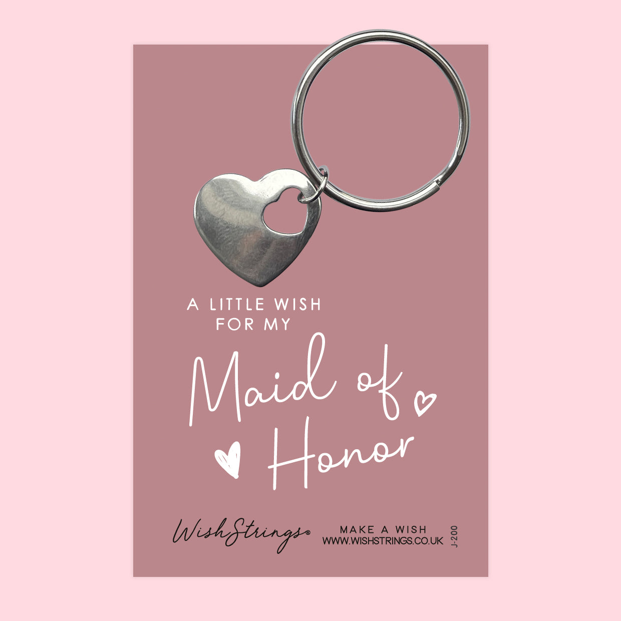 Maid of Honor - Heart Keyring