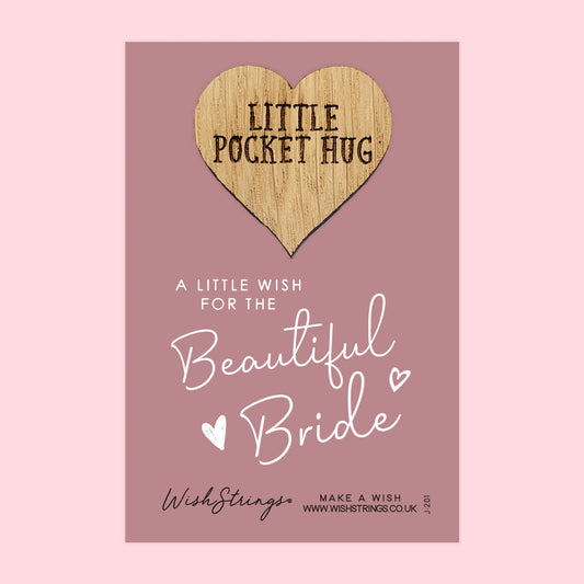 SALE - Bride - Oak Pocket Hug Token | S042-PH