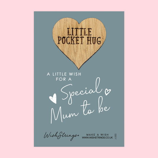 SALE - MUM TO BE - Oak Pocket Hug Token | S146
