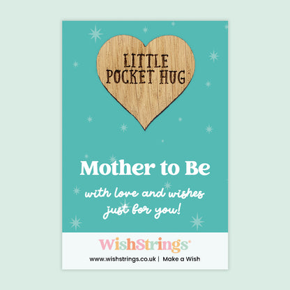 Female Relations Pocket Hug Collection | Wooden Heart Keepsakes for Mum, Sister & Daughter | Handmade Thoughtful Gifts