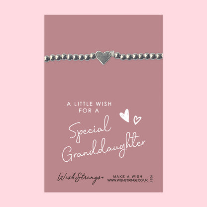 Special Granddaughter - Heart Stretch Bracelet