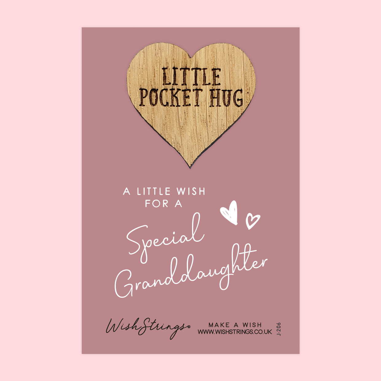 Pocket Hug - Special Granddaughter | Thoughtful Gift from Grandparents | Keepsake Token for Sending Hugs & Love to a Cherished Granddaughter