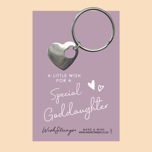 Special Goddaughter - Heart Keyring