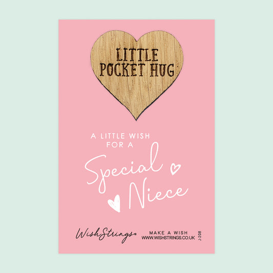 SALE - NIECE - Oak Pocket Hug Token | S149