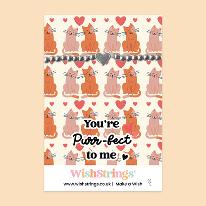 You’re Purr-fect to Me - Heart Stretch Bracelet
