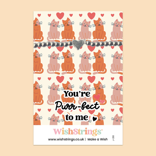 You’re Purr-fect to Me - Heart Stretch Bracelet