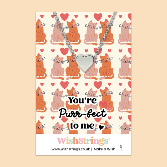 You’re Purr-fect to Me - Heart Necklace
