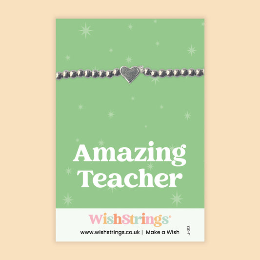 Amazing Teacher - Heart Stretch Bracelet