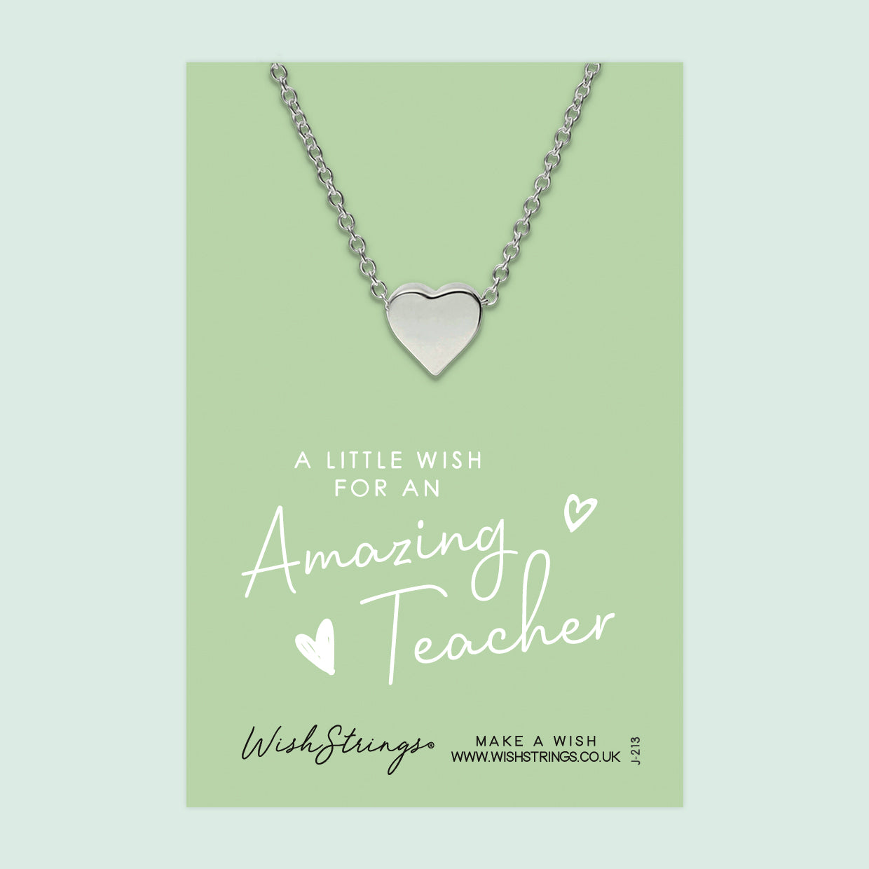 Amazing Teacher - Heart Necklace