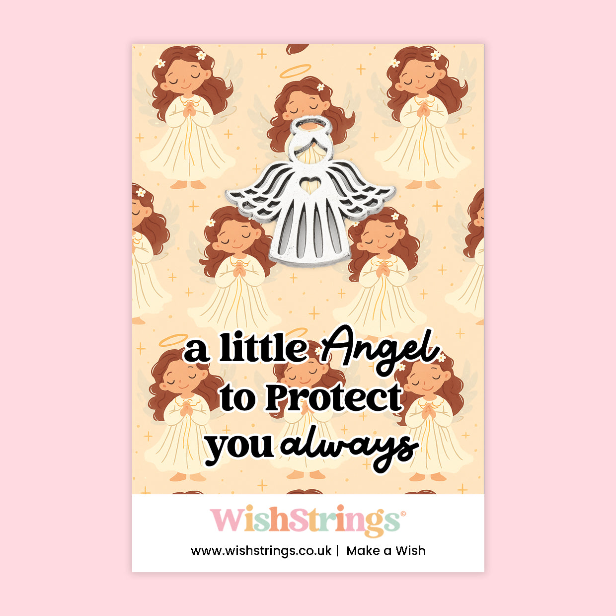 Angel Collection – 6 Pocket Hugs, 6 WishStrings & 6 Angel Tokens | Guardian Angel Gifts | Handmade Comfort Keepsakes