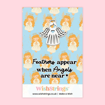 Angel Collection – 6 Pocket Hugs, 6 WishStrings & 6 Angel Tokens | Guardian Angel Gifts | Handmade Comfort Keepsakes