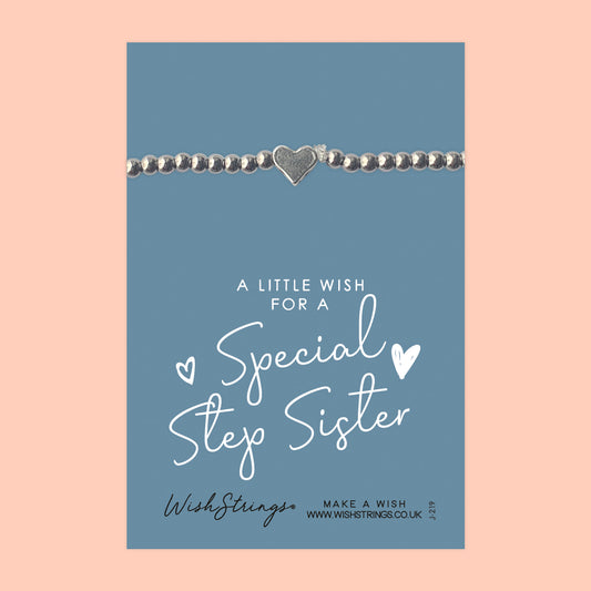 Step Sister - Heart Stretch Bracelet