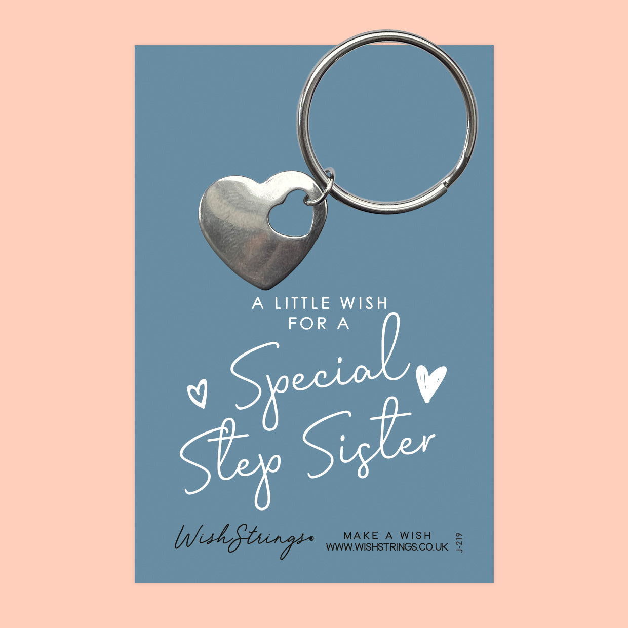 Step Sister - Heart Keyring