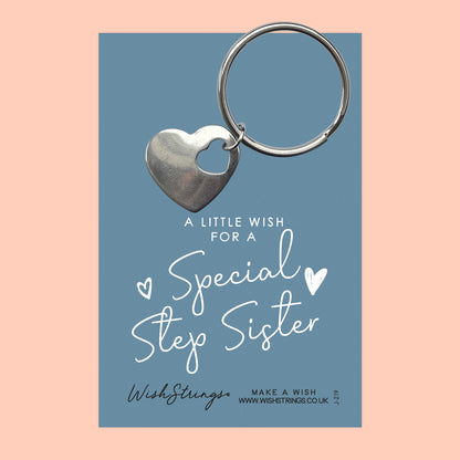 Step Sister - Heart Keyring