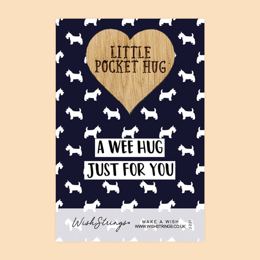 Pocket Hug - A Wee Hug, Just for You | Scottish Theme Gift | Keepsake Token for Sending Hugs & Thinking of You