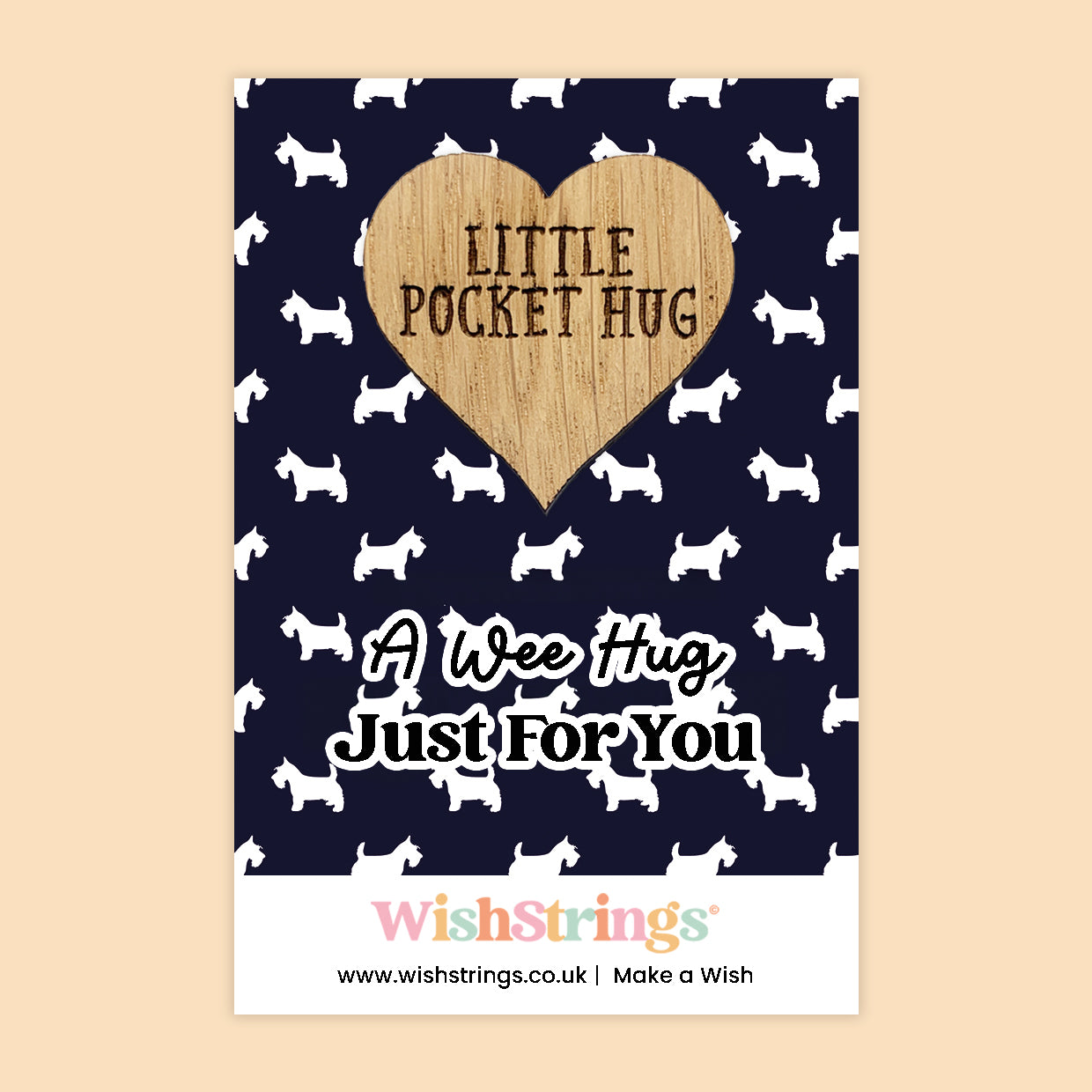 Pocket Hug - A Wee Hug, Just for You | Scottish Theme Gift | Keepsake Token for Sending Hugs & Thinking of You
