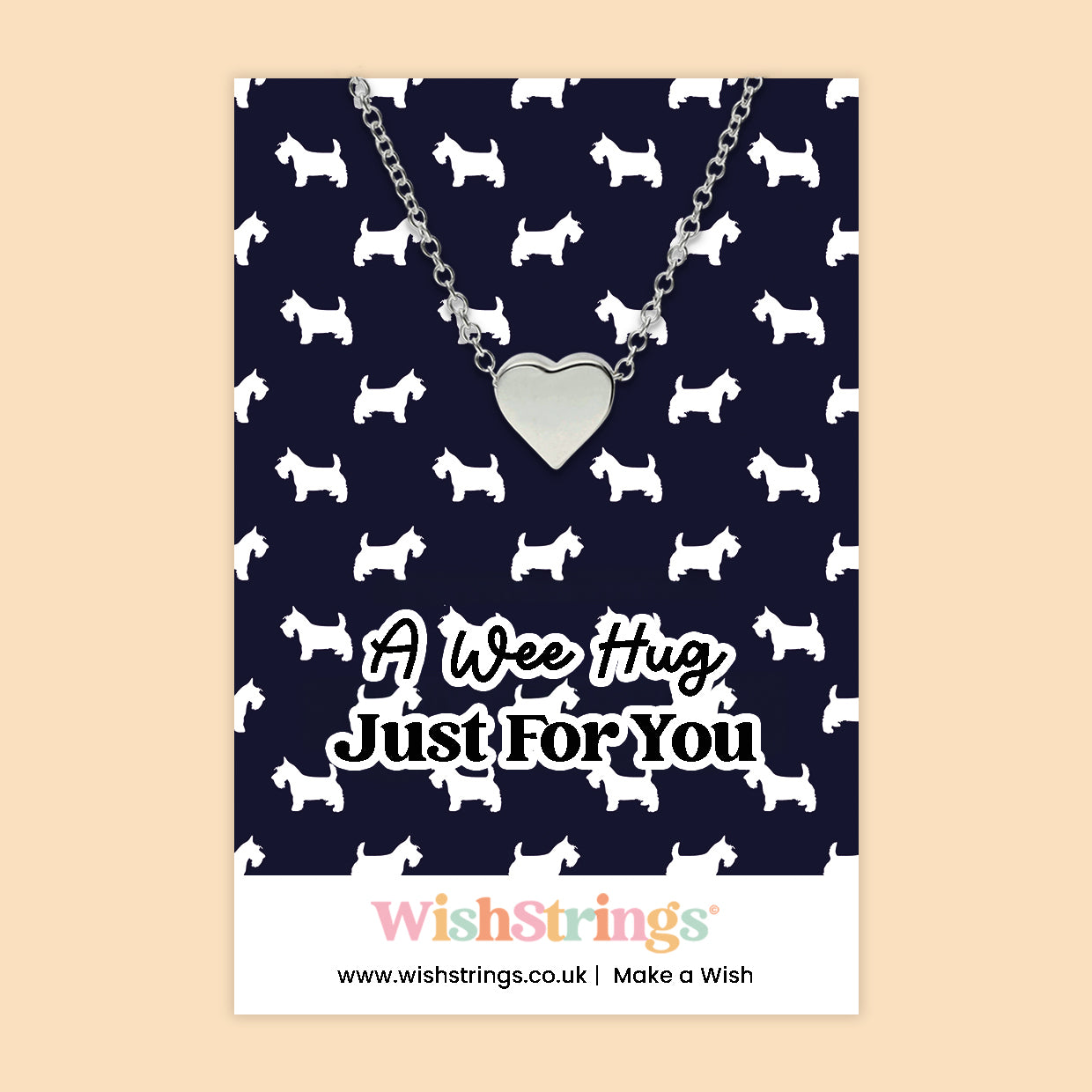 A Wee Hug Just For You - Heart Necklace
