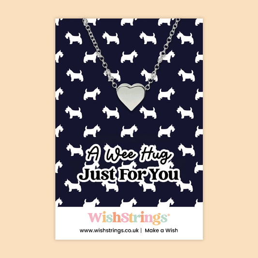 A Wee Hug Just For You - Heart Necklace