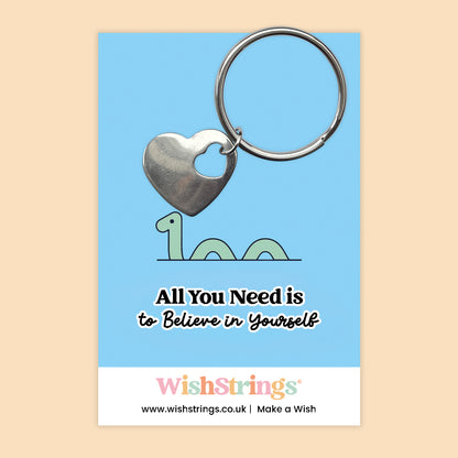Nessie - Heart Keyring