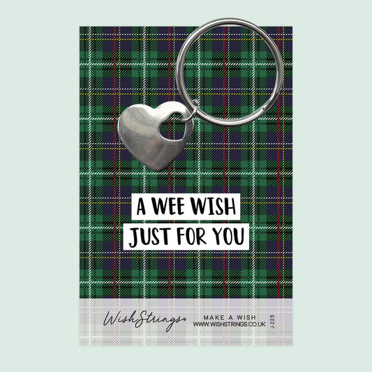 A Wee Wish - Heart Keyring