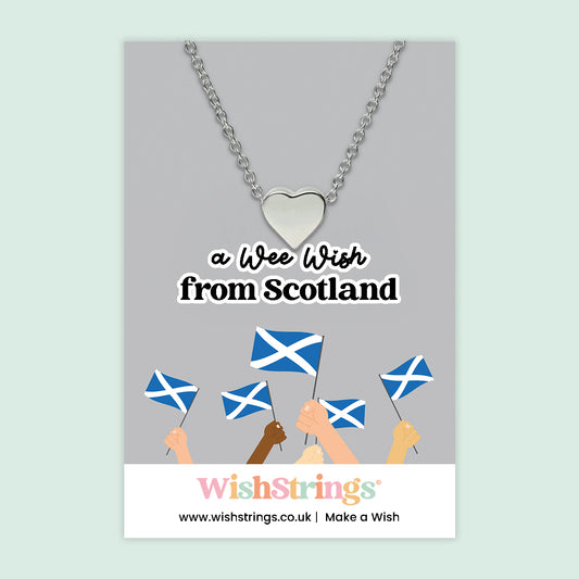 A Wee Wish, from Scotland - Heart Necklace