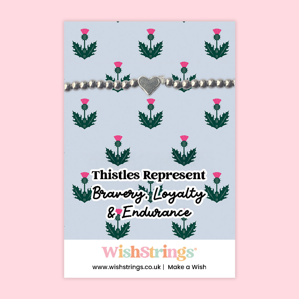 Thistles - Heart Stretch Bracelet