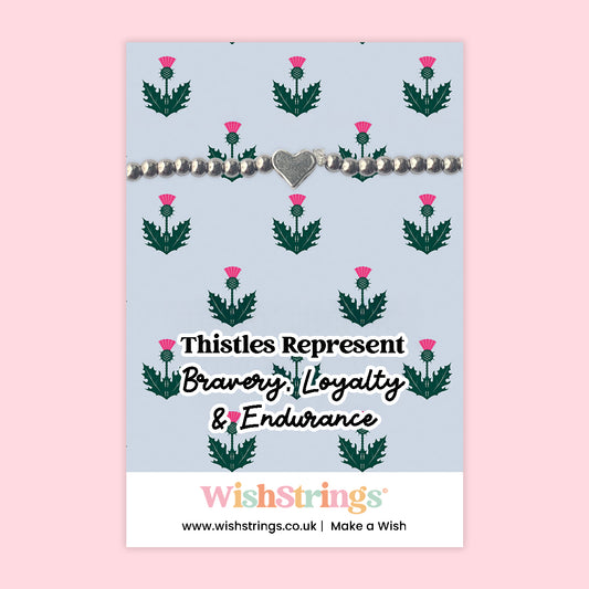 Thistles - Heart Stretch Bracelet