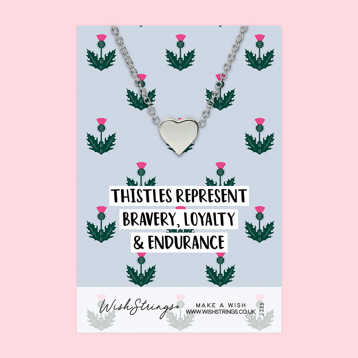 Thistles - Heart Necklace