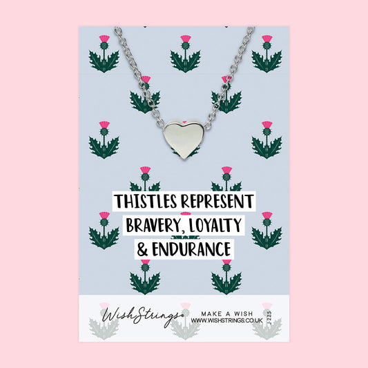 Thistles - Heart Necklace