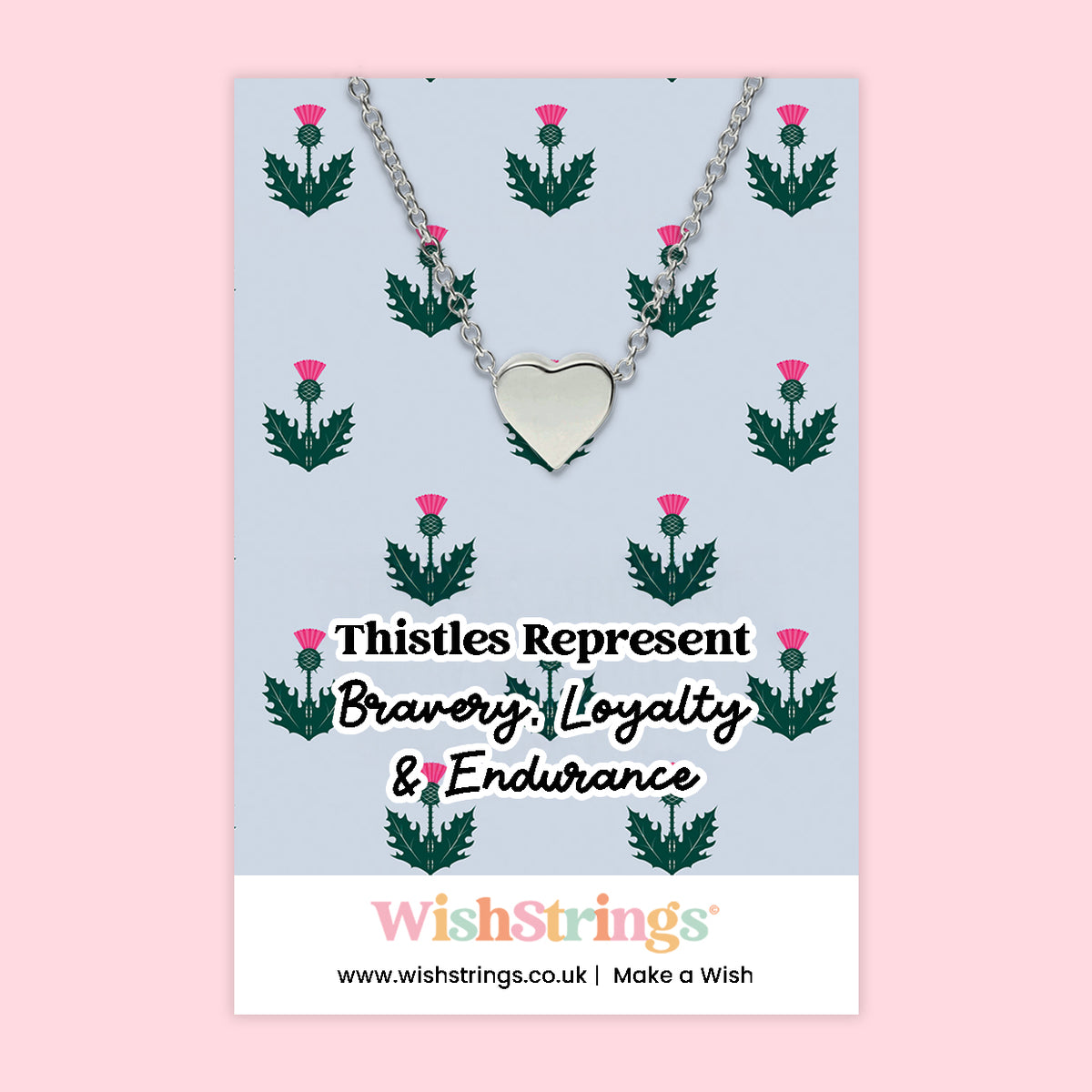 Thistles - Heart Necklace