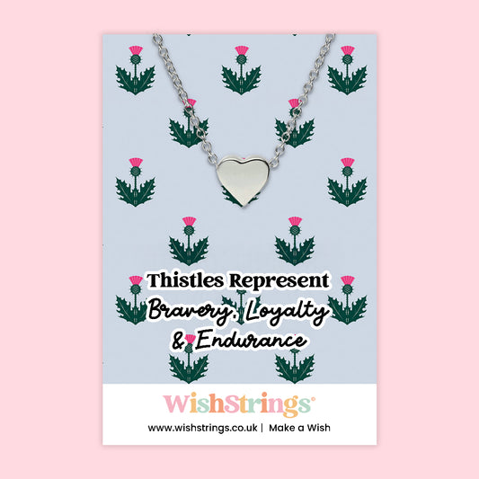 Thistles - Heart Necklace