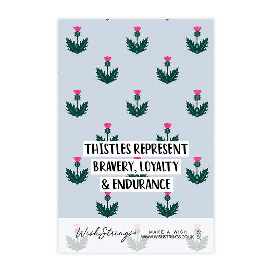 Thistle Represent Bravery, Loyalty & Endurance