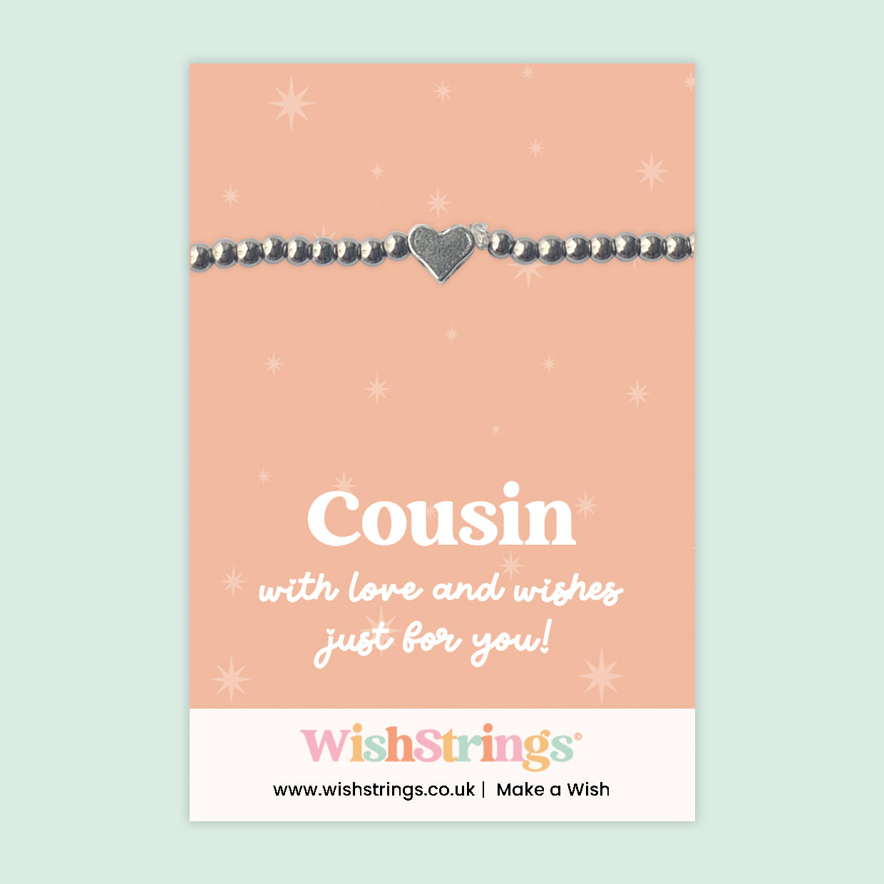Cousin - Heart Stretch Bracelet
