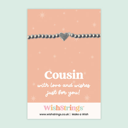 Cousin - Heart Stretch Bracelet