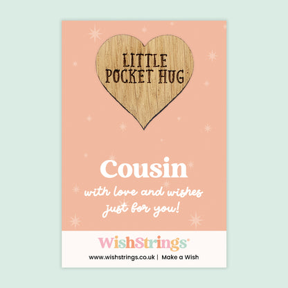 Pocket Hug – Cousin | Thoughtful Gift for Family Bond | Heartfelt Keepsake to Show You Care